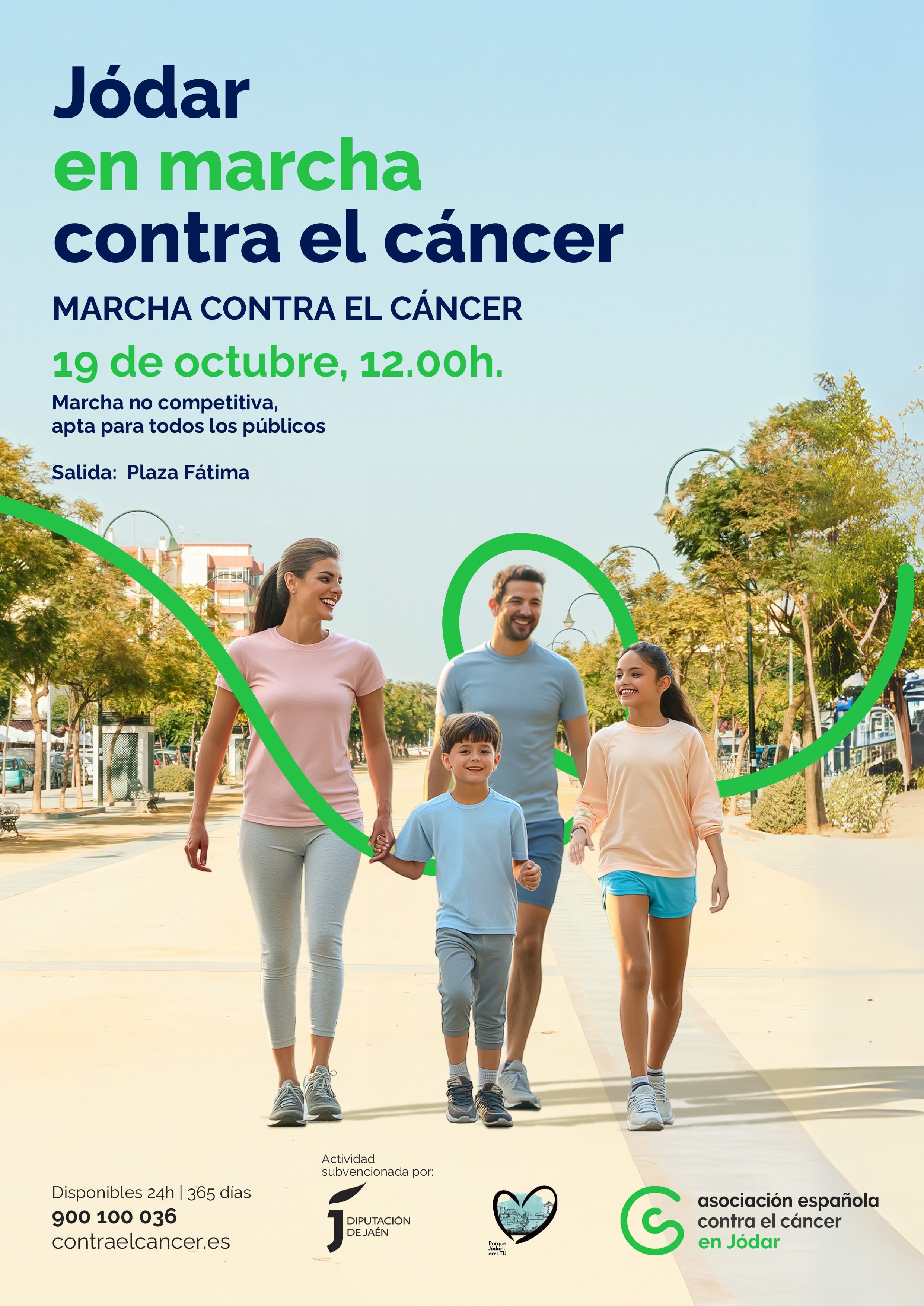 Cartel anunciador de la marcha en Jódar