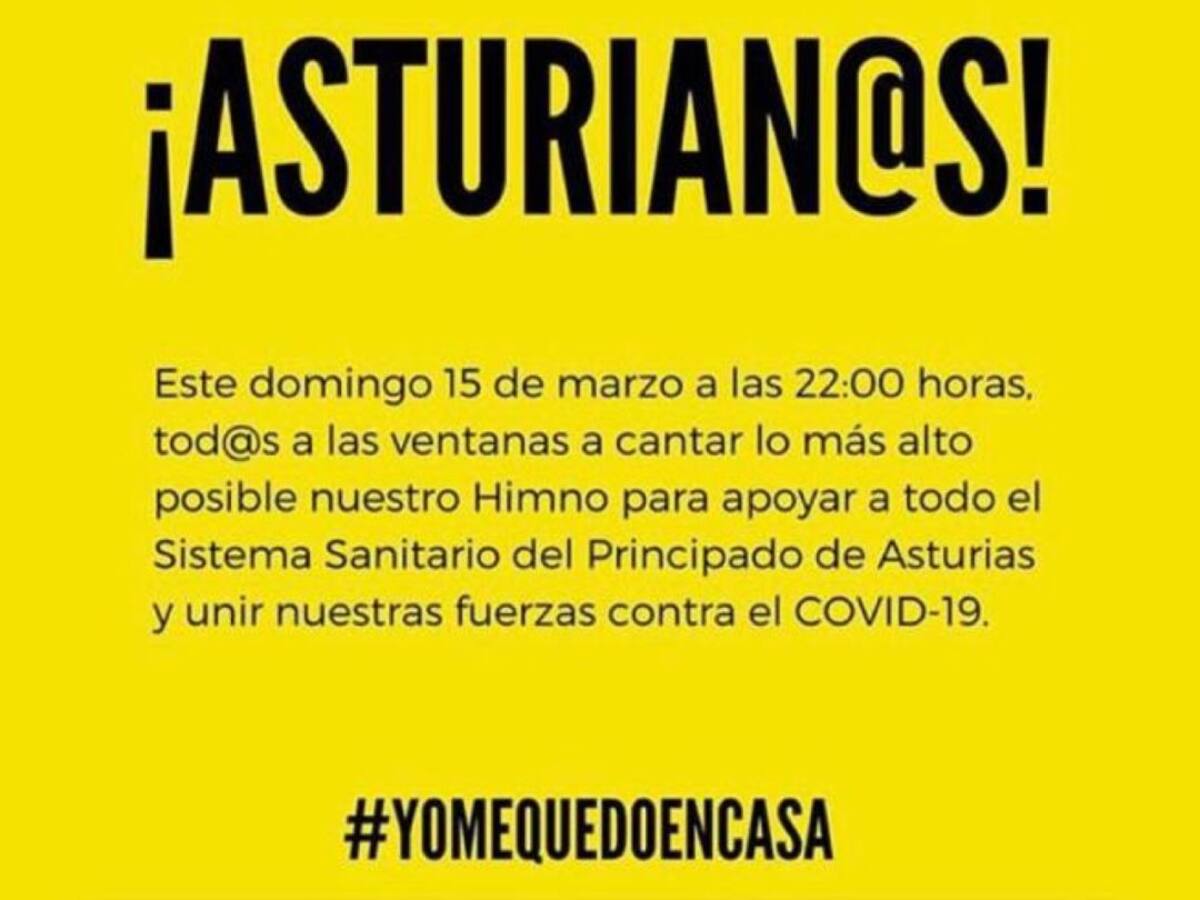 Asturias se suma al aplauso para apoyar a los sanitarios que luchan contra el coronavirus