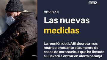 Euskadi vuelve a cerrar las provincias y los municipios con más incidencia de coronavirus