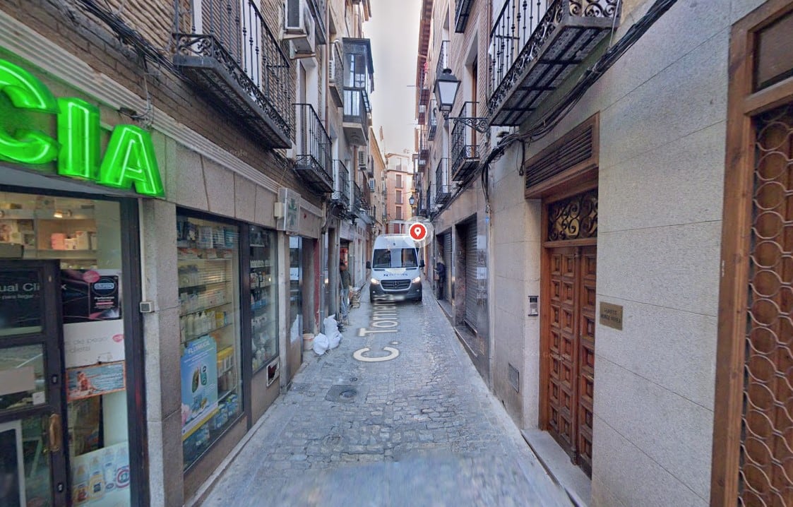 Calle Tornerías, en Toledo
