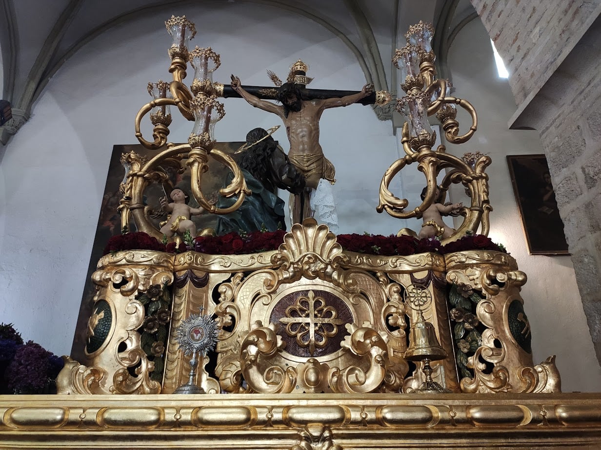 Cristo de la Clemencia de Jaén, en su paso procesional para la estación de penitencia del Martes Santo.