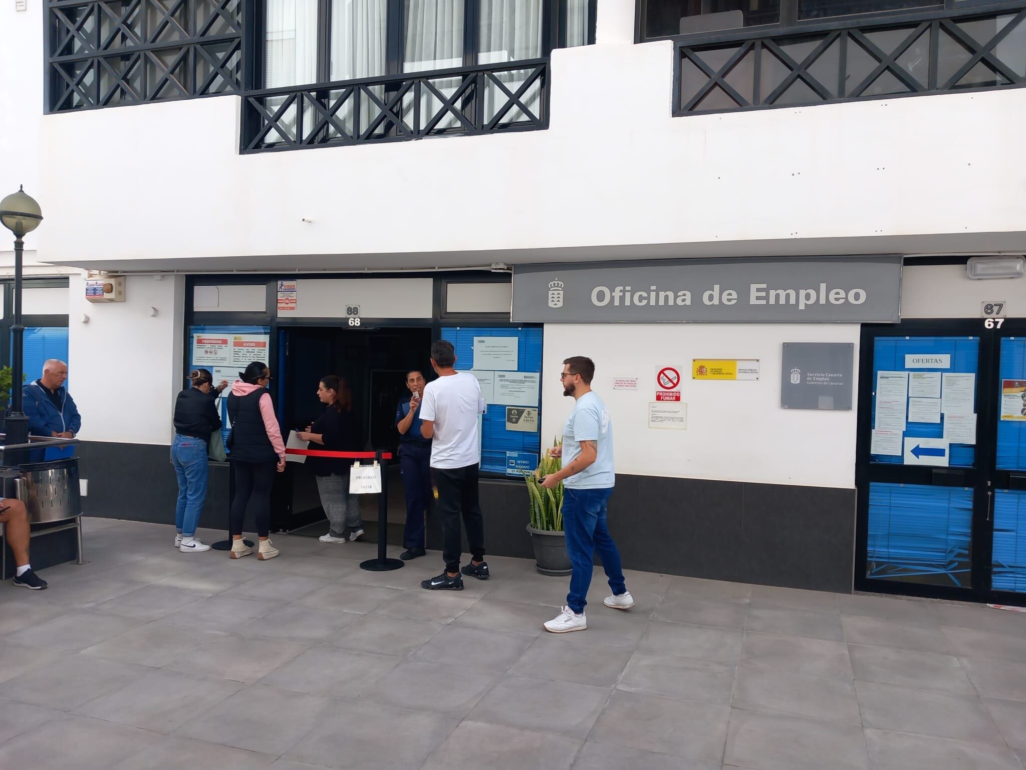 Oficinas del Servicio Canario de Empleo (SCE) en Arrecife, capital de Lanzarote.