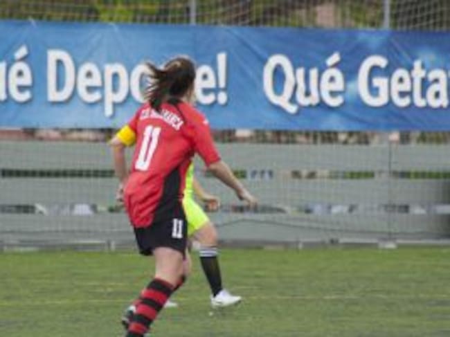 María Gordo, en un partido con el Salamanca FF