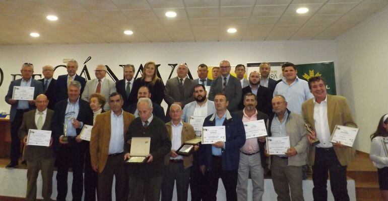 Premiados en la pasada edición de la Fiesta del Aceite de Sierra Mágina que se celebró en Jimena.