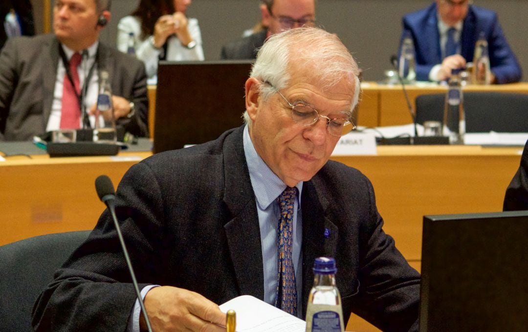 Foto de stock de Josep Borrell, representante de Asuntos Exteriores de la UE. 