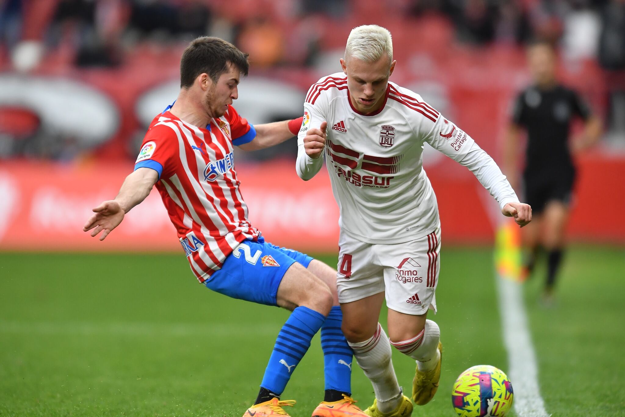 Jansson durante el partido de ida en Gijón