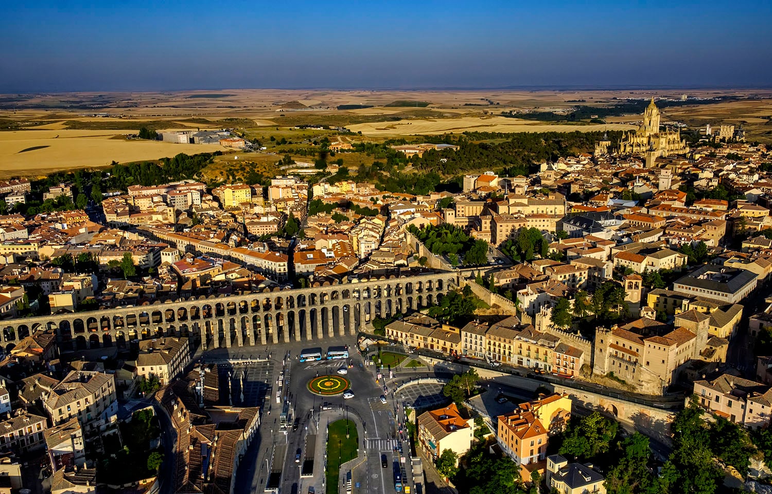 Vista aérea de la ciudad de Segovia