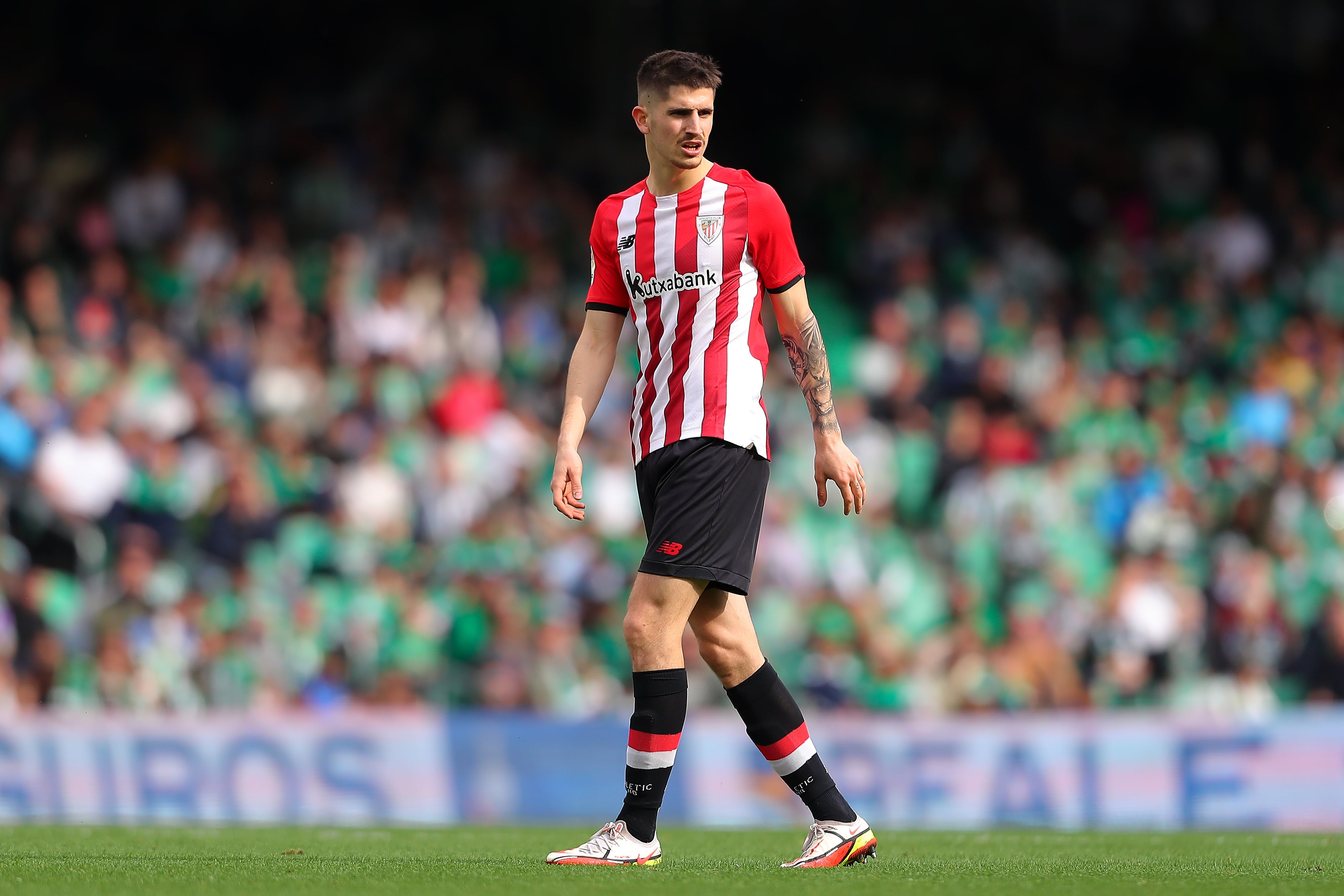 Oihan Sancet, durante el partido frente al Betis