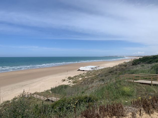 Vista de la playa de La Barrosa