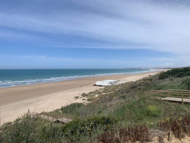 Vista de la playa de La Barrosa
