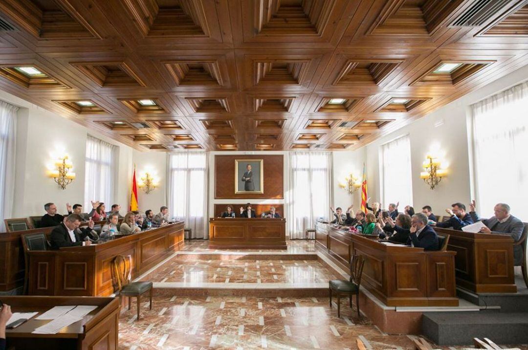 Sesión plenaria del Ajuntament de Gandia