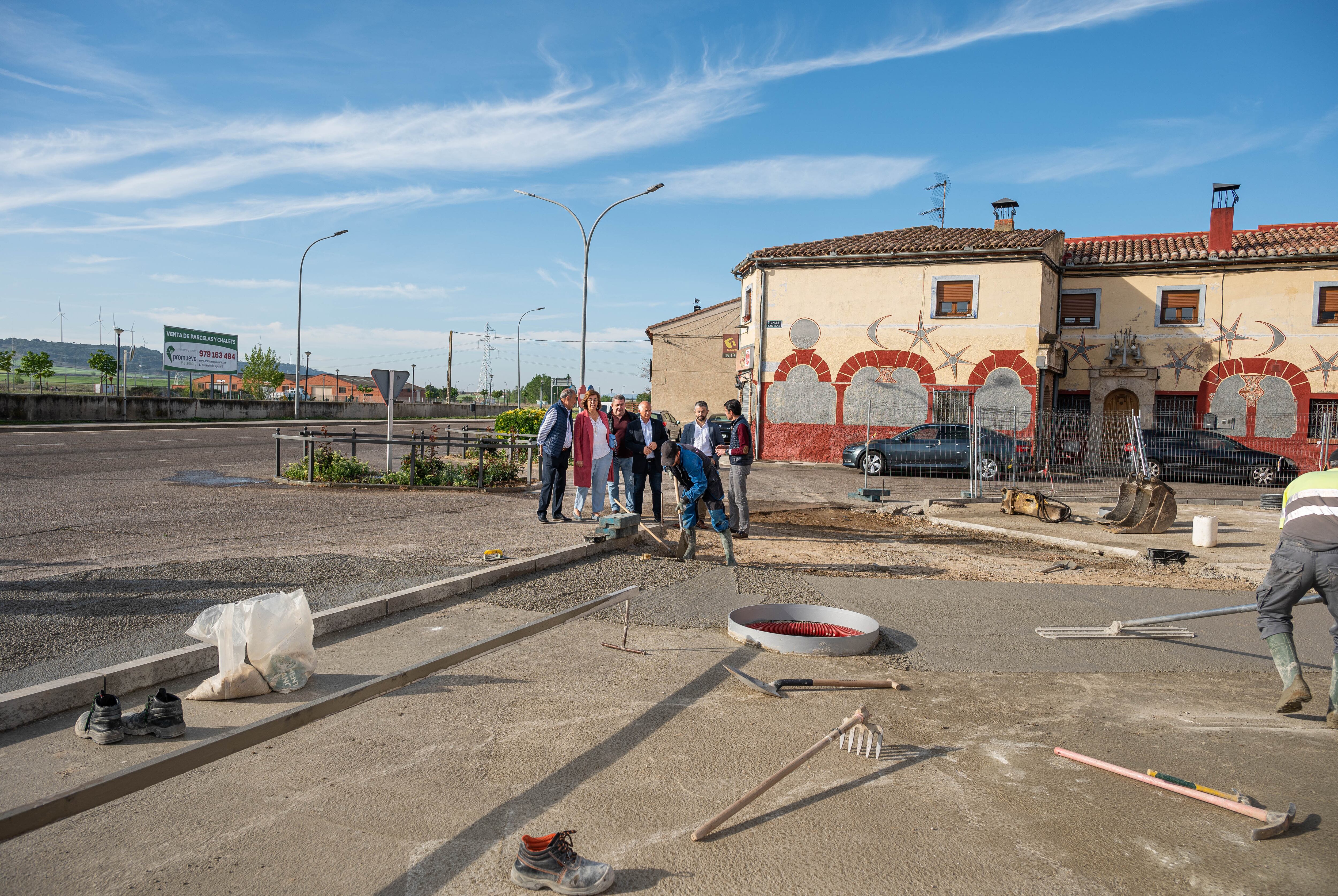 Visita a las obras de Villalobón realizadas por la Diputación