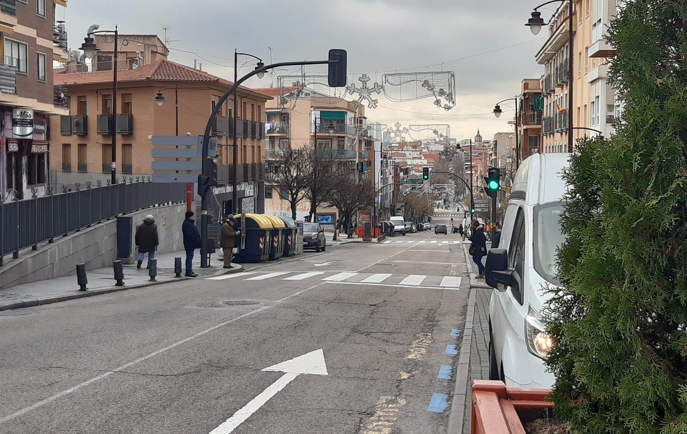 La calle Real, en el casco urbano de San Sebastián de los Reyes