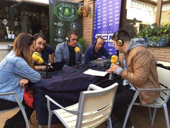 El entrenador del Granada CF en Mesón San Cayetano