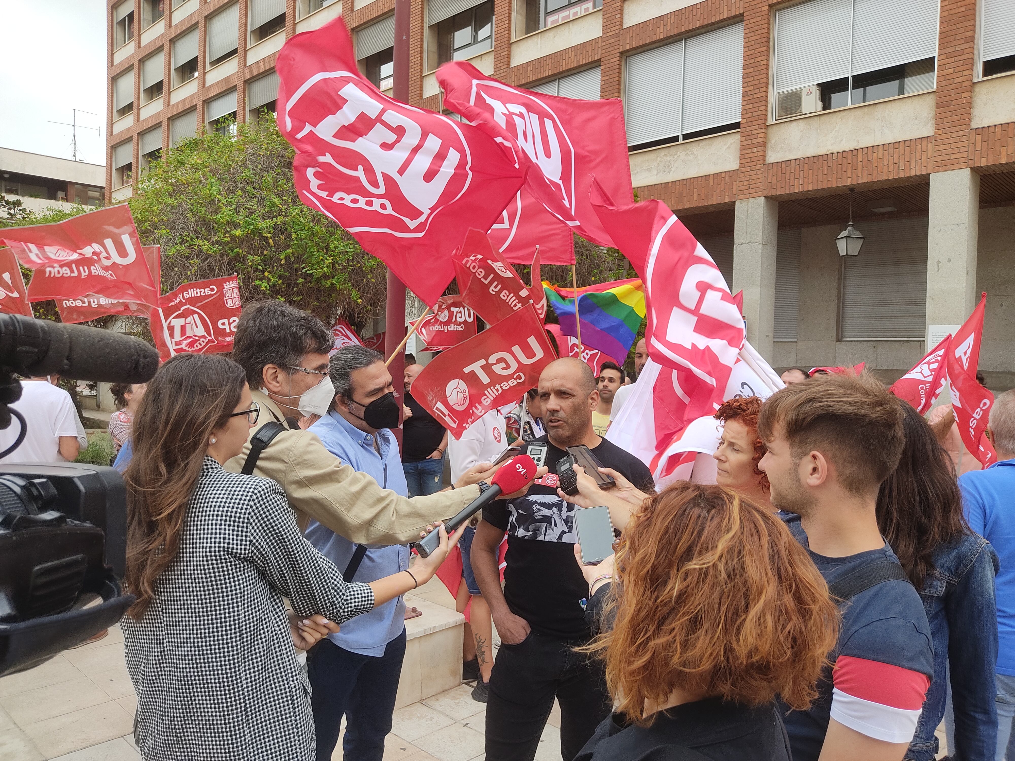 Imagen de archivo de Gorka López, secretario provincial de UGT en Palencia