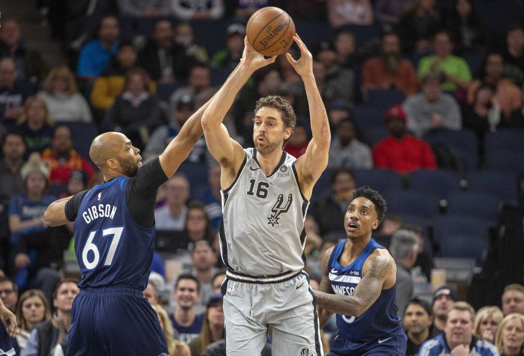 Pau Gasol en un partido ante los Minnesota Timberwolves.