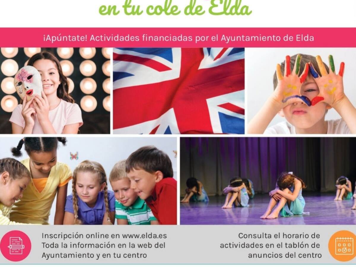 Elda vuelve a abrir un nuevo periodo de inscripción para las extraescolares gratuitas