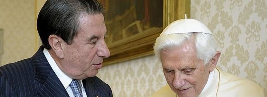 Paco Vázquez con Benedicto XVI