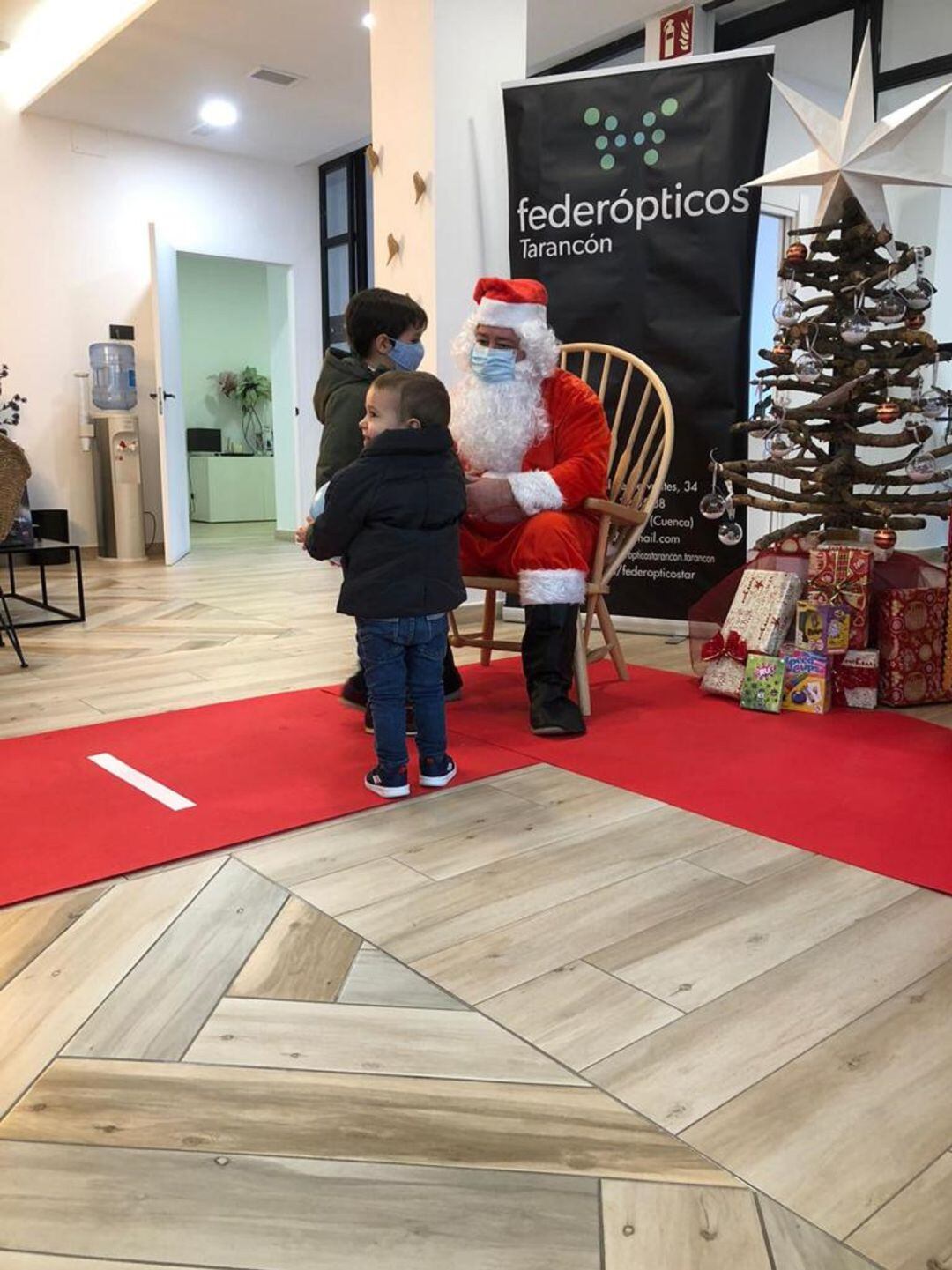 Visita de Papá Noel en 2020