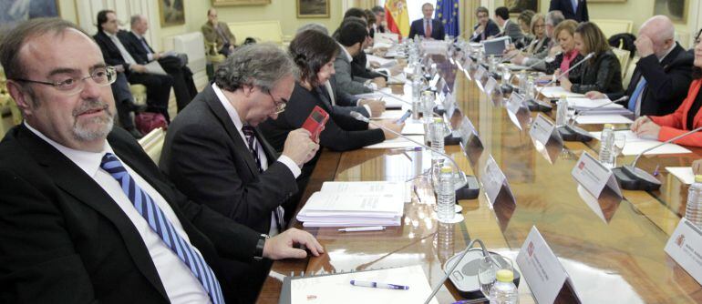 El consejero de Educación, Fernando Rey, asiste a la Conferencia Sectorial de Educación, convocada por el ministro Iñigo Méndez de Vigo.