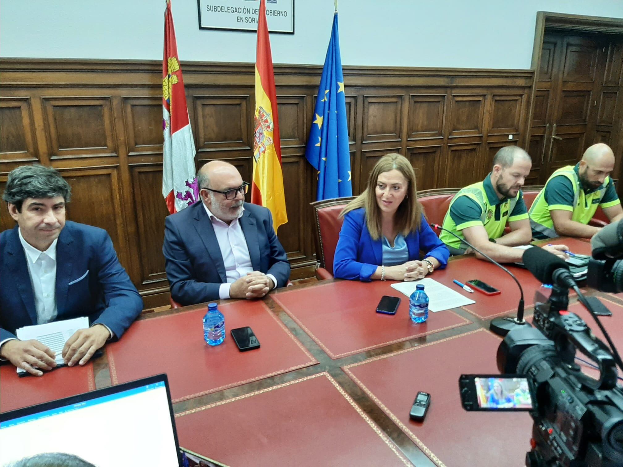 Presentación del dispositivo de tráfico, a cargo de la delegada del Gobierno en Castilla y León, Virginia Barcones.