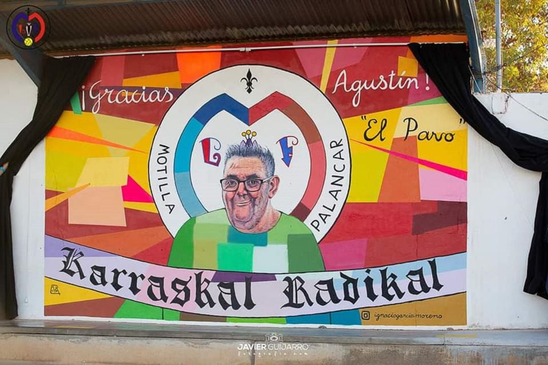 Mural homenaje a Agustín &quot;El Pavo&quot; en el carrascal