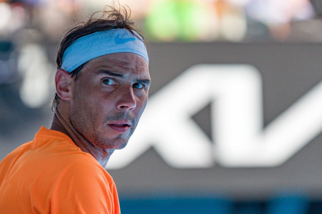 Rafa Nadal, durante su estreno en el Open de Australia 2023