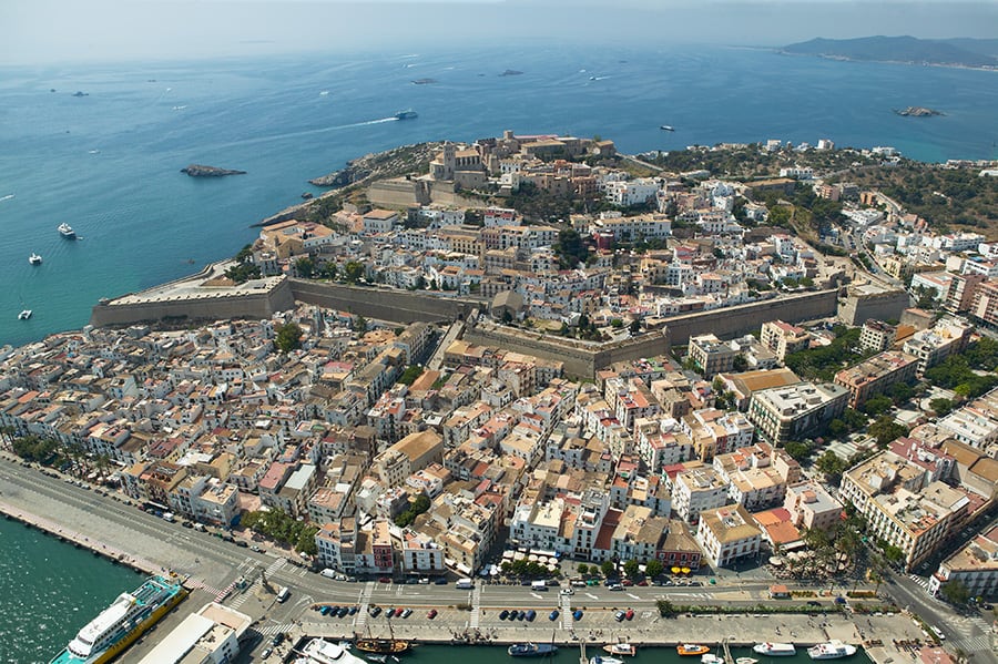 Vista aérea de Dalt Vila