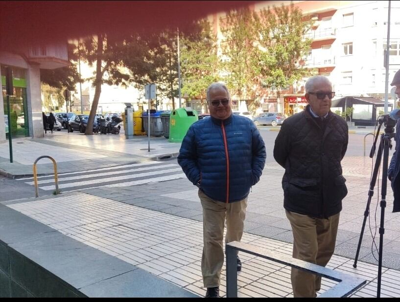 Pedro Vindel  y José Segura entrando al Juzgado de Cartagena