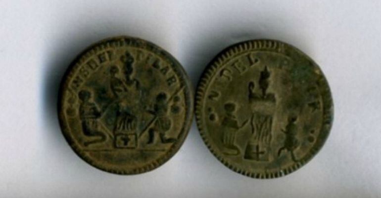 Monedas encontradas en San Agustín de Guadalix