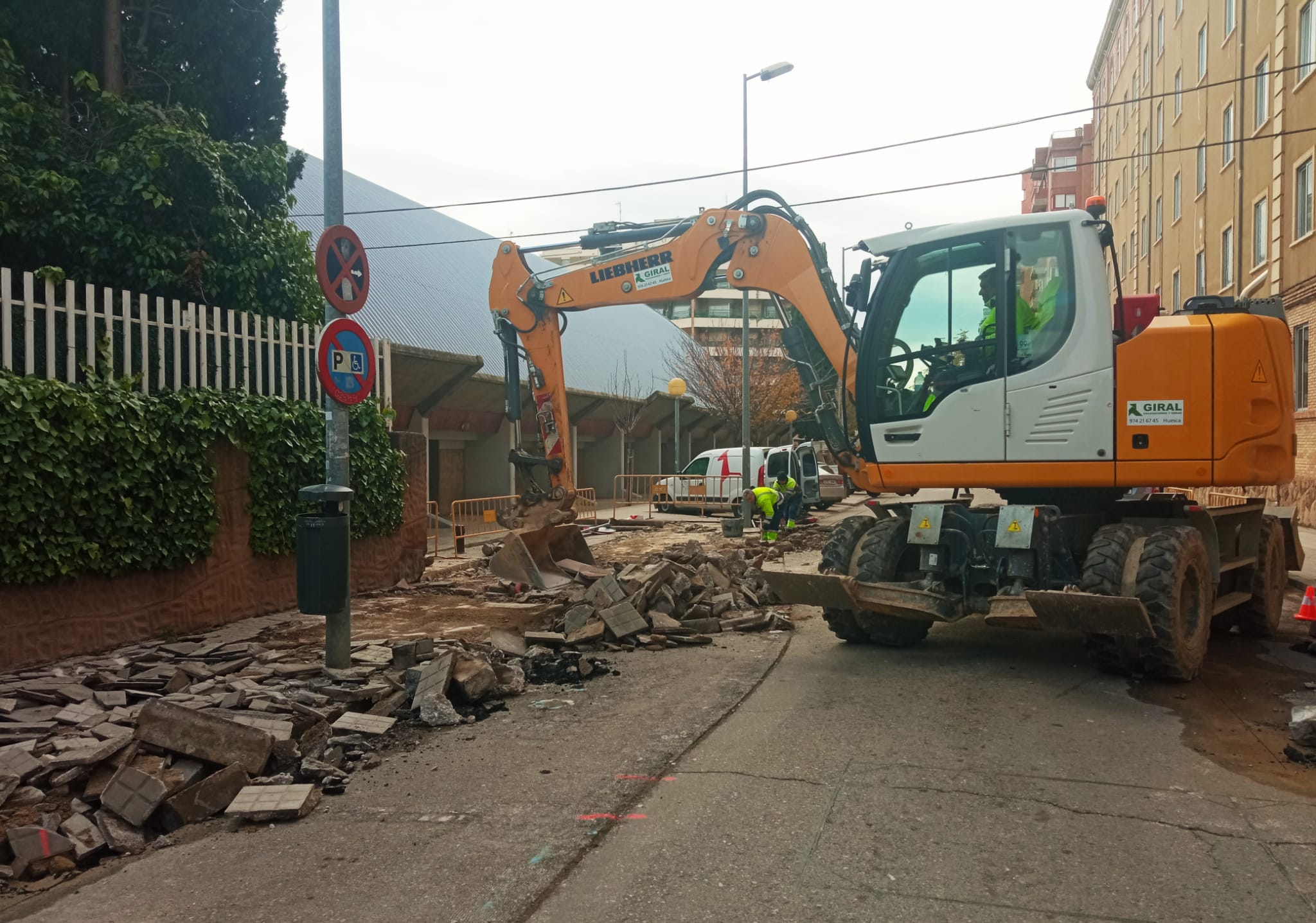 Obras en la calle San jorge