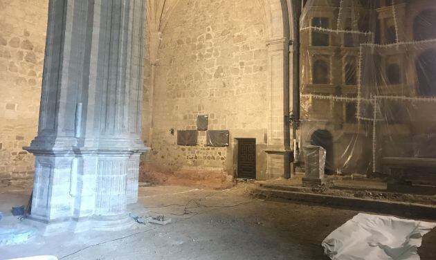 Estado actual de las obras de reforma de la Iglesia de Valdepeñas