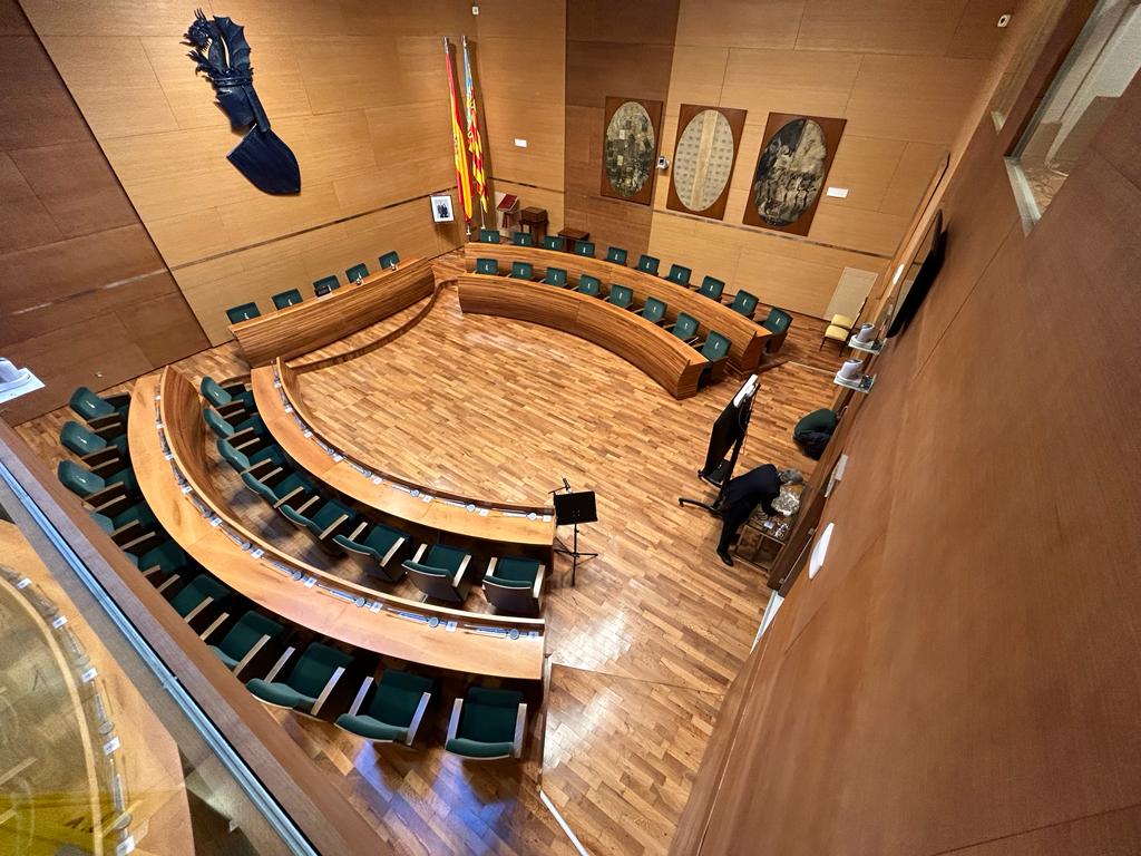 Salón de plenos de la Diputació de València