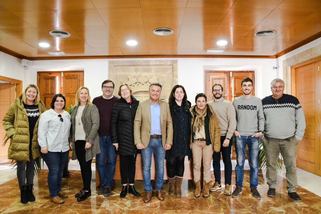 Grupo municipal del PSPV en el Ayuntamiento de Xàbia, en una imagen anterior.