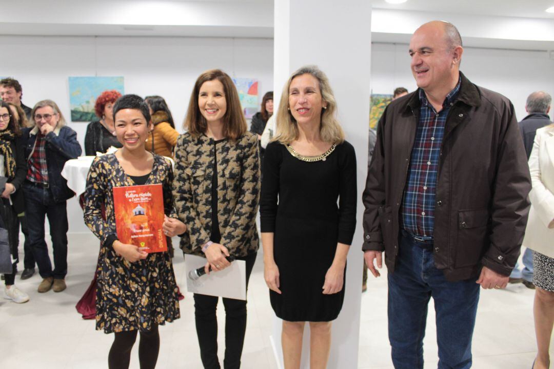 Un momento durante la inauguración del espacio