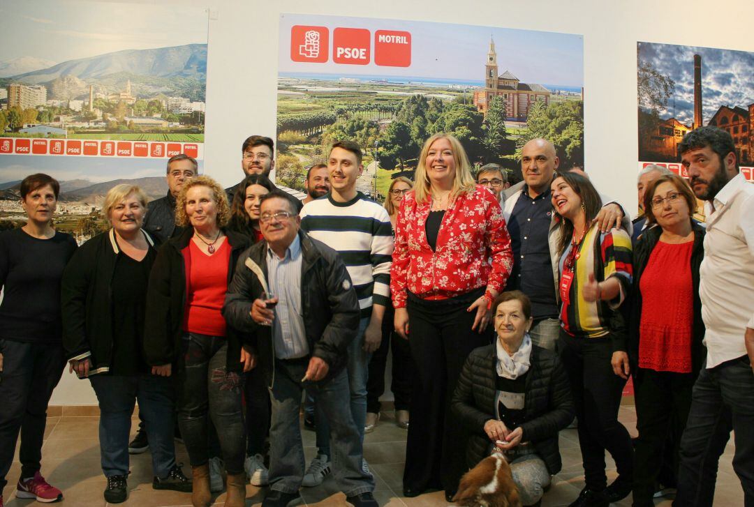 Celebración en la sede del PSOE de Motril tras los últimos comicios generales de 2019