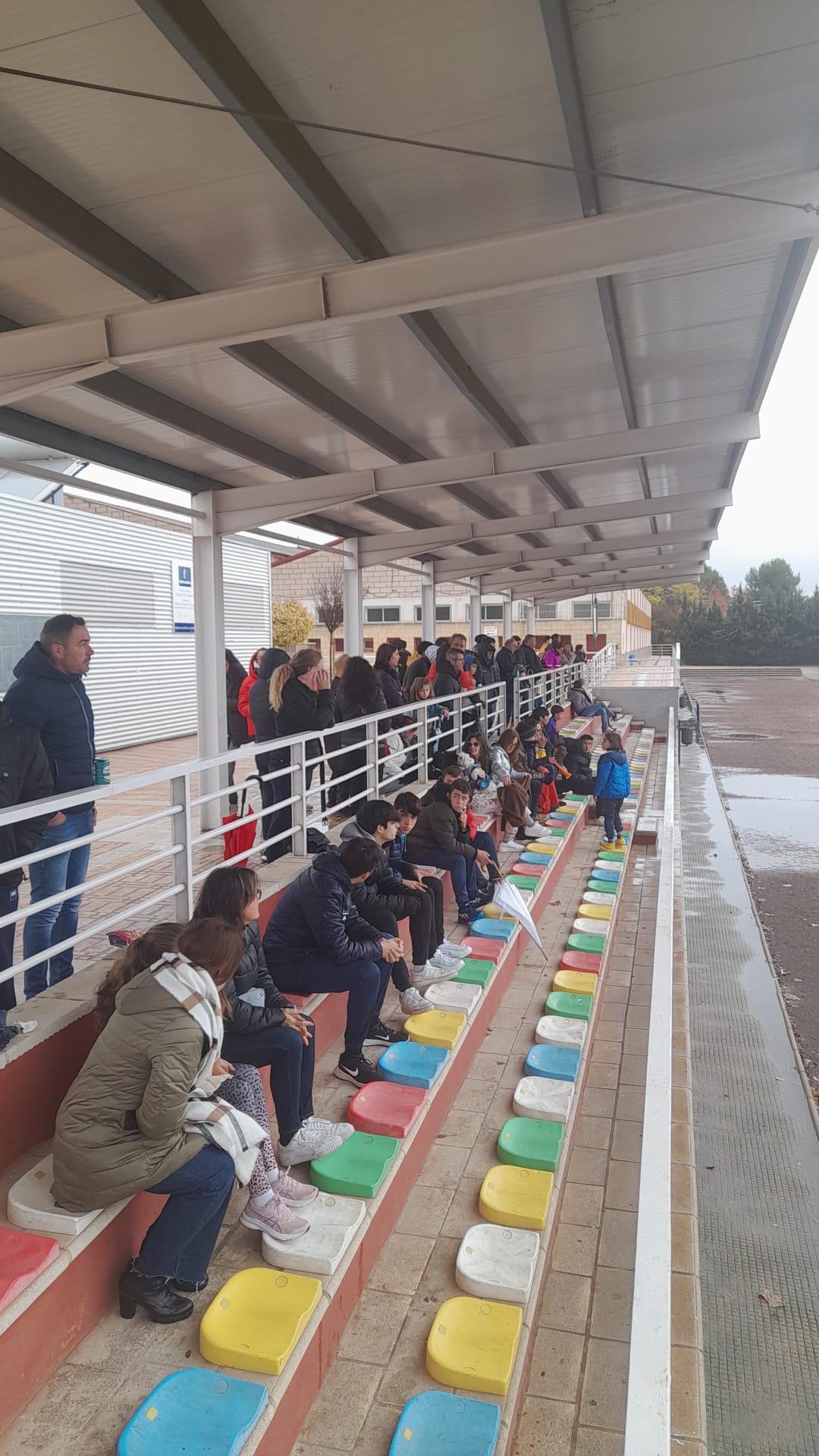 Aficionados en el campo de juego