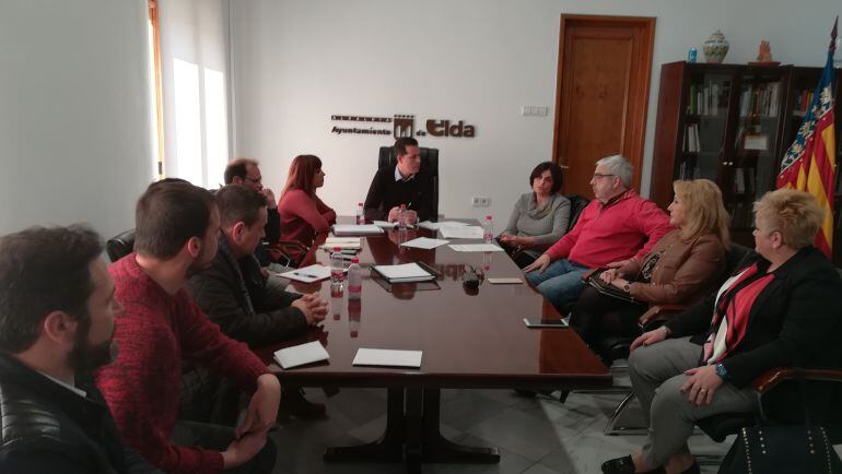 Reunión en el Ayuntamiento de Elda para esta candidatura 