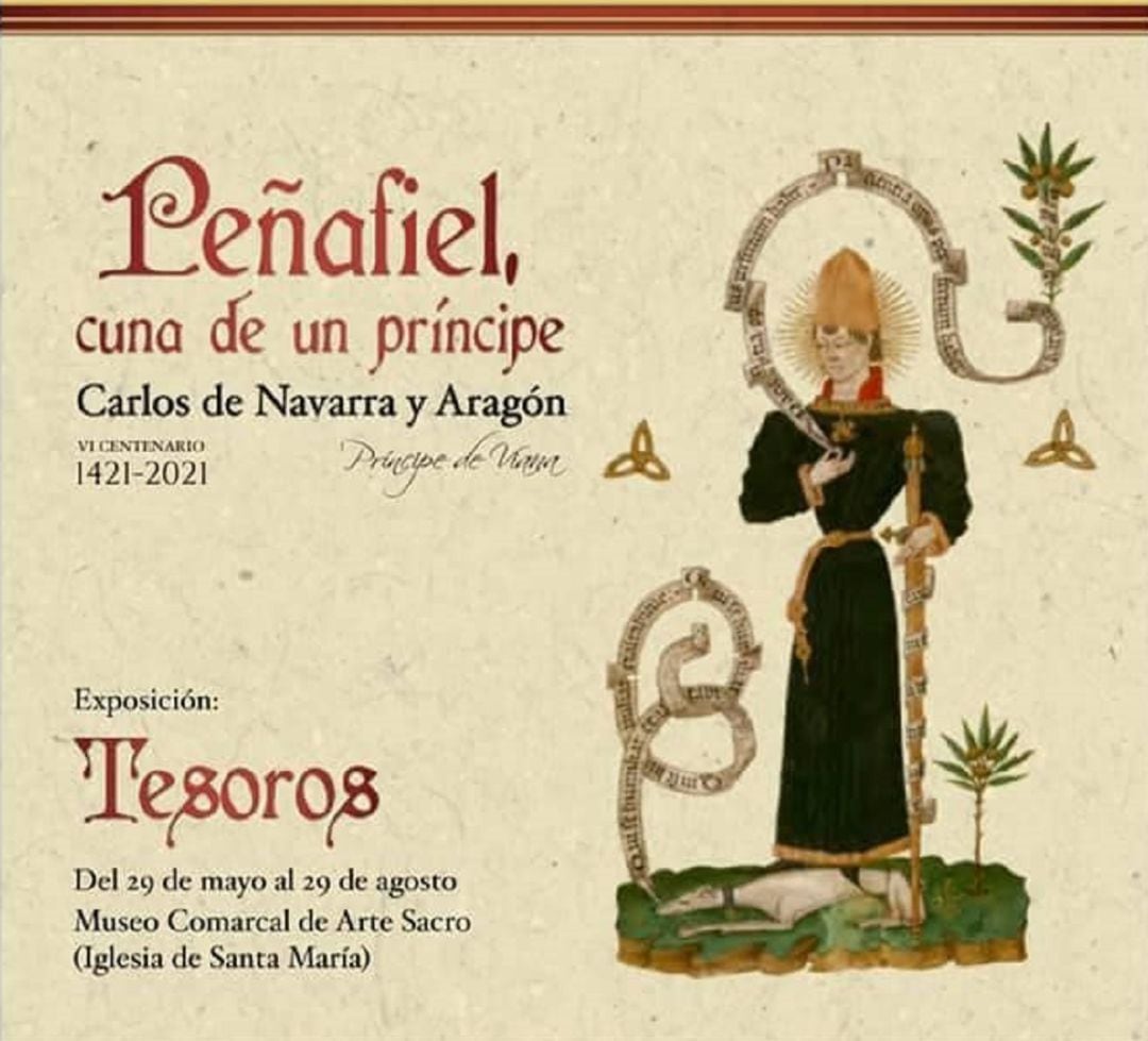 Cartel del VI Centenario del nacimieto del Príncipe de Viana.