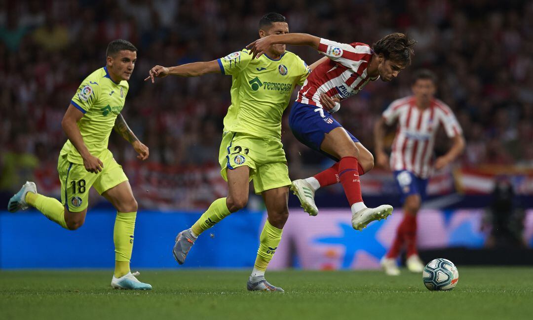 Joao Félix, durante el partido entre el Atlético y el Getafe.