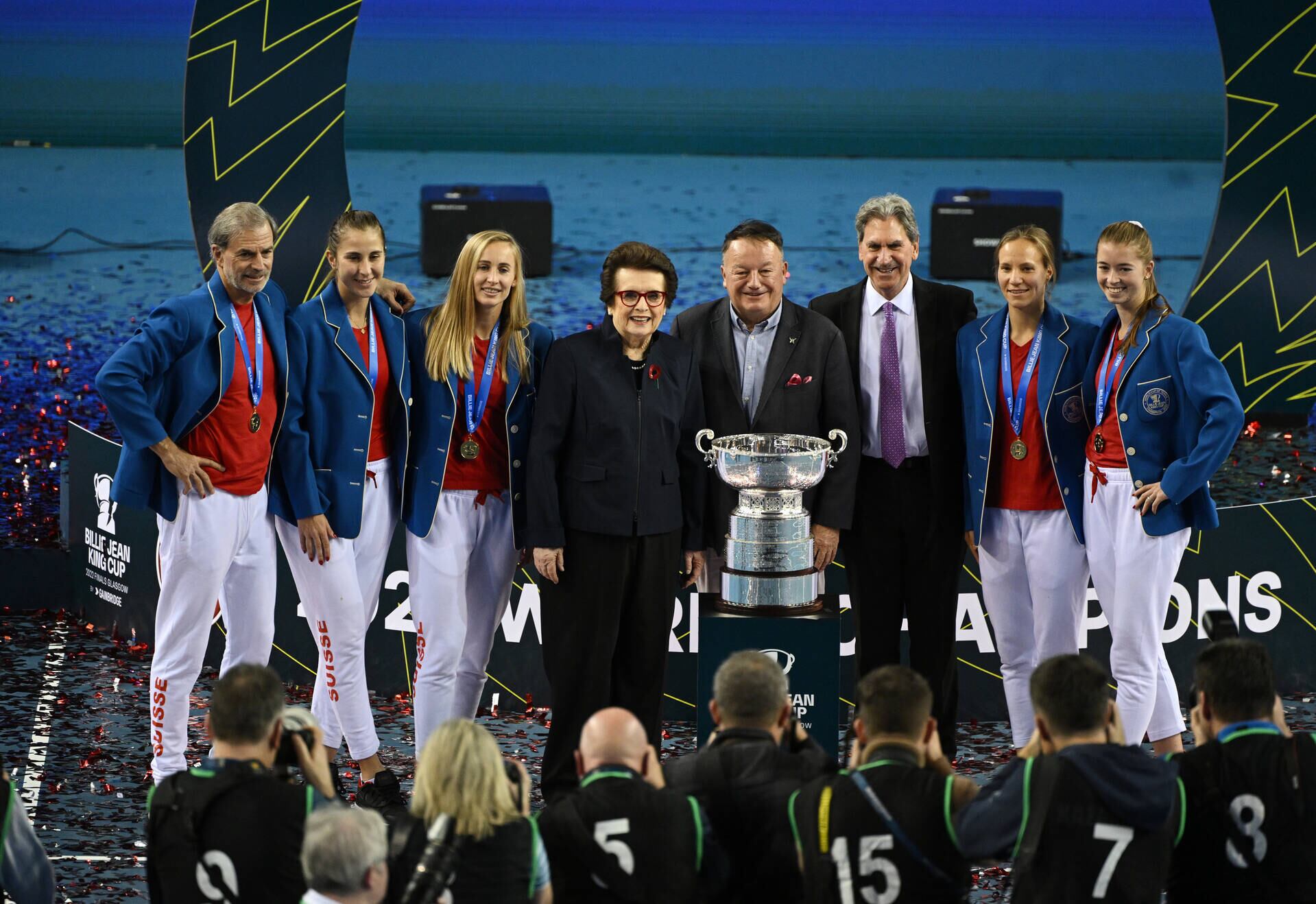 El equipo de Suiza, ganador de la Billie Jean King Cup en 2022/  ITF (International Tennis Federation