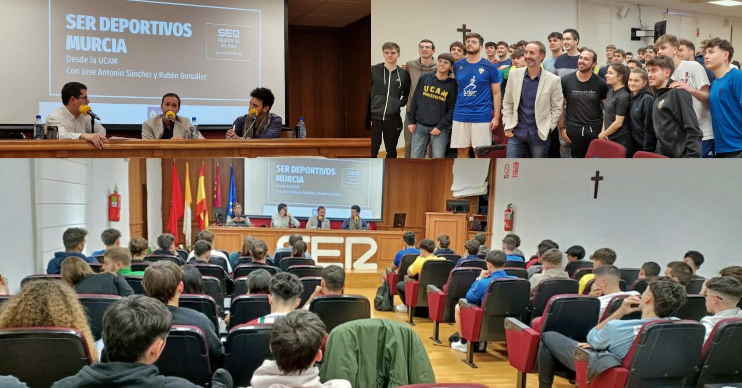 Especial SER Deportivos Región de Murcia en el salón de actos de la UCAM