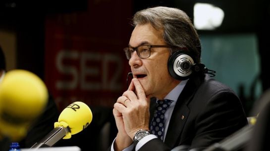 Artur Mas, durante la entrevista en &#039;Hoy por hoy&#039;.