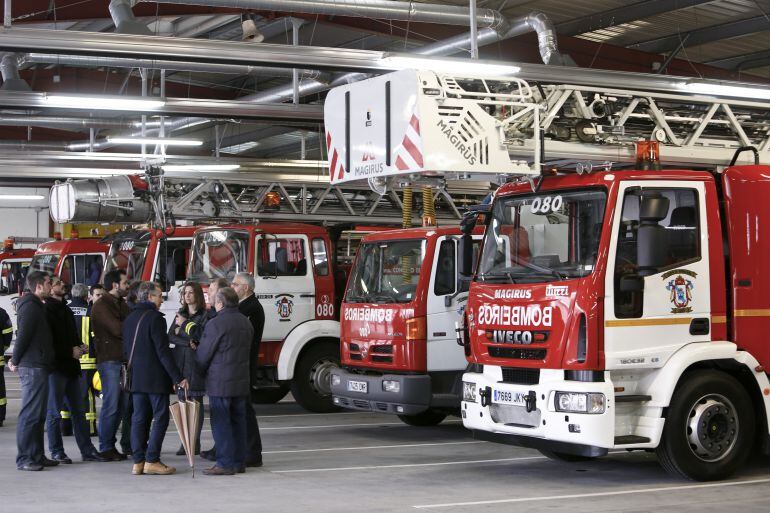 Parte del cuerpo de Bomberos de Lugo