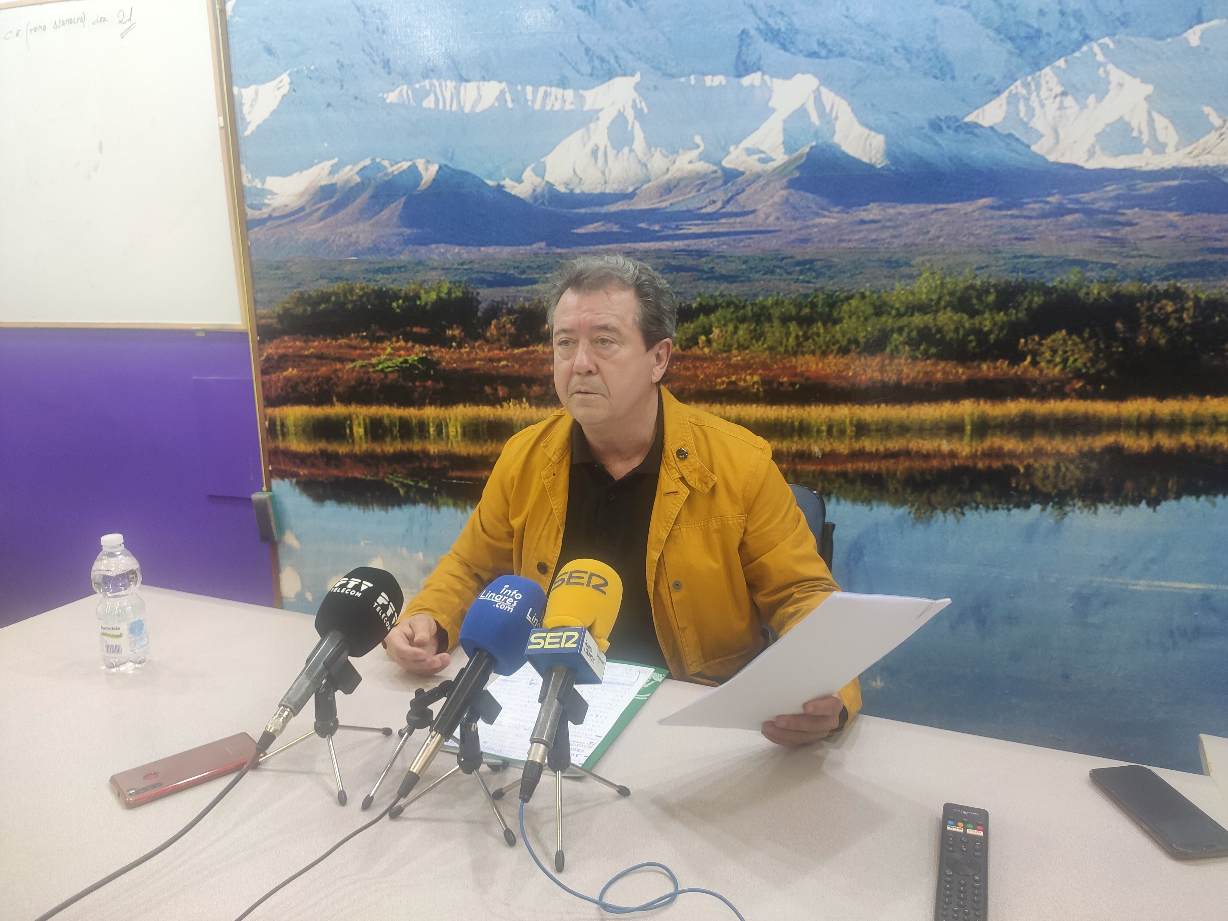 Juan Fernández. Rueda de prensa sobre su condena.