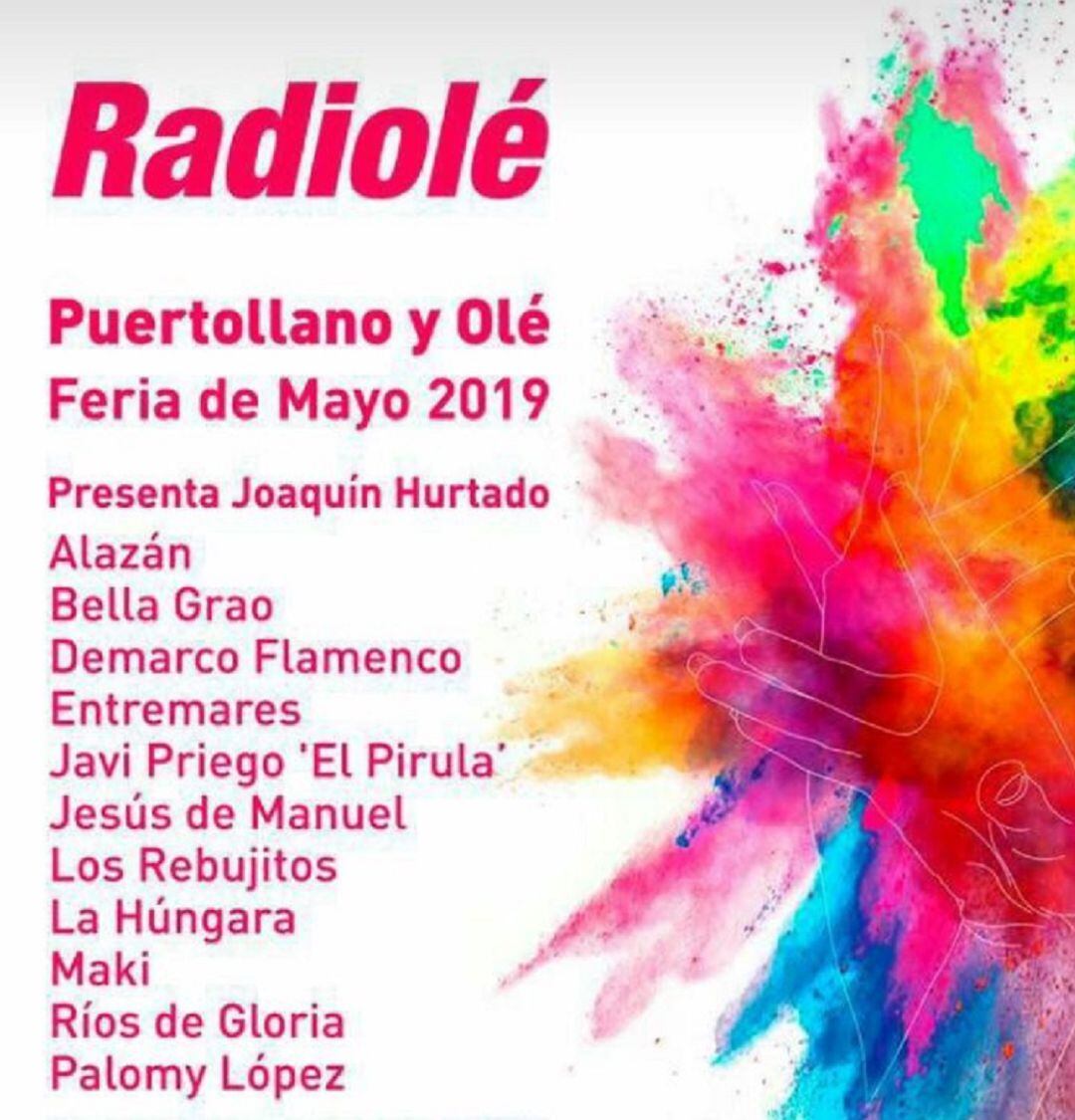 Cartel del festival &quot; Puertollano y Olé&quot;