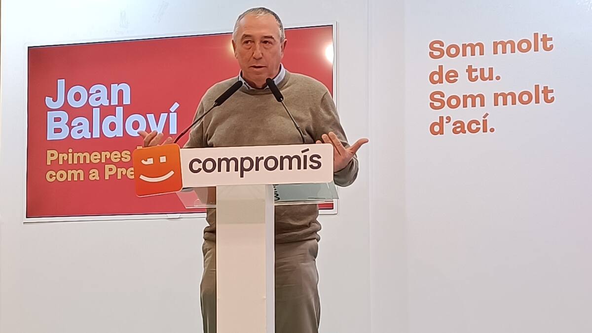 Joan Baldoví amenaza con denunciar los agravios a la Comunitat Valenciana por la vía contenciosa si es el próximo president de la Generalitat