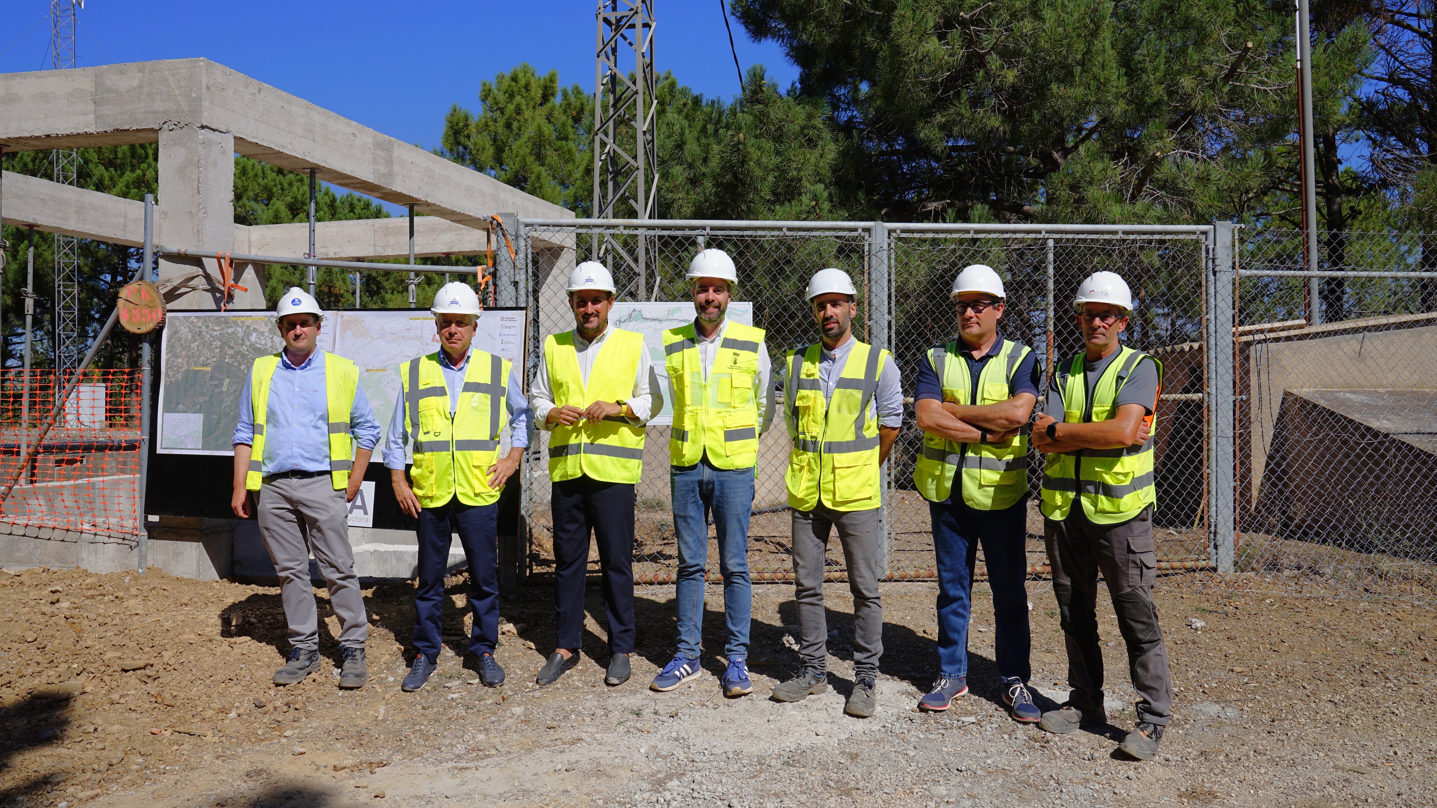 Visita d’obres dels responsables del CAT i l’Ajuntament de l’Espluga de Francolí