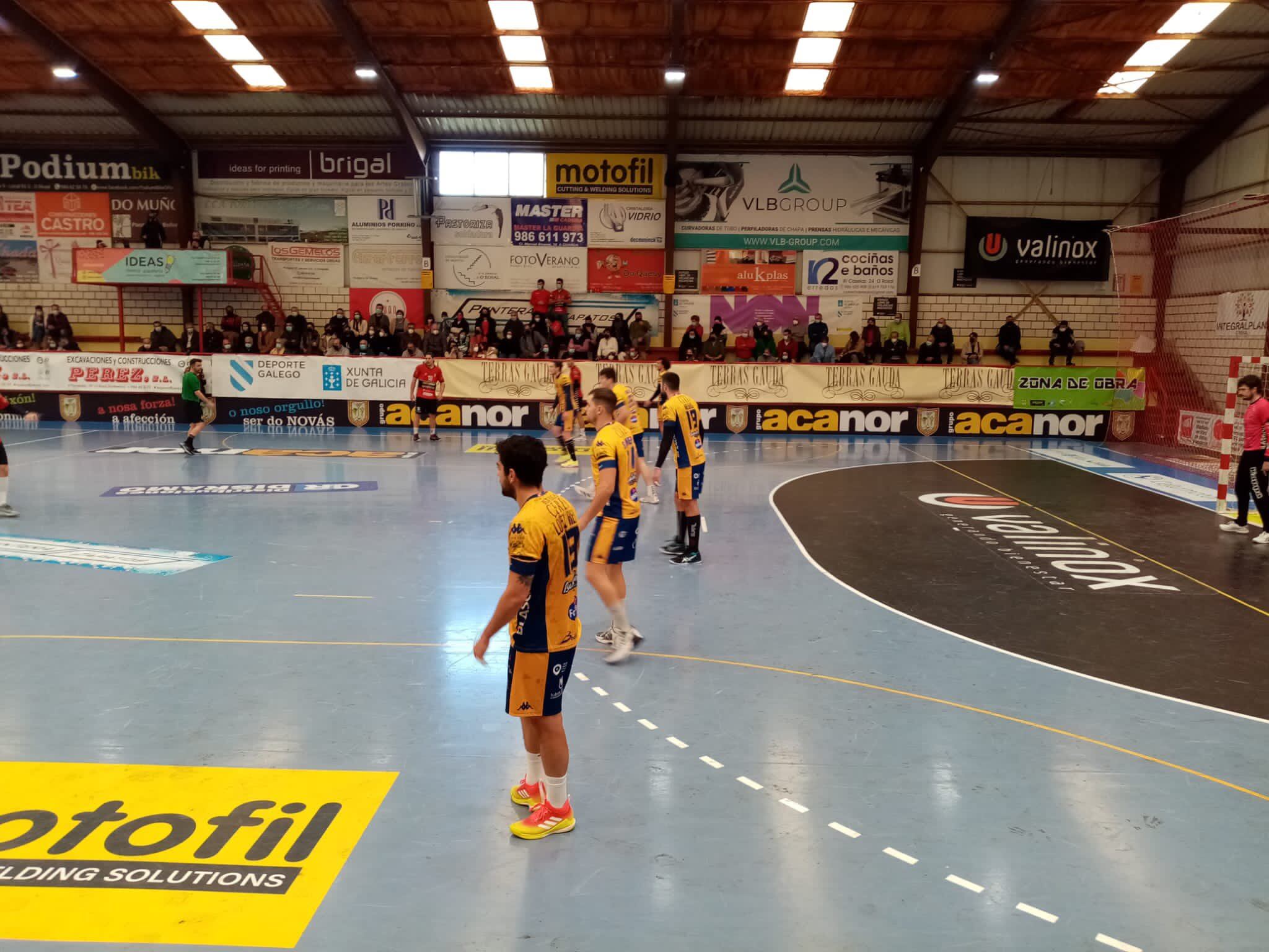 Imagen del Tubos Aranda en la pista de O Rosal tras la reciente derrota ante Novás