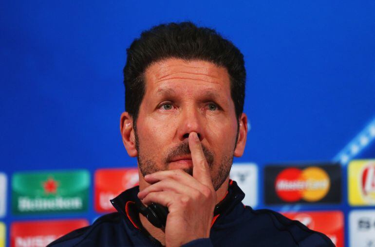 Simeone, ante la prensa 